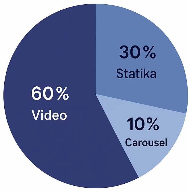meta ads rozdelenie formátov